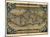 Ortelius's World Map, 1570-Library of Congress-Mounted Premium Photographic Print