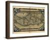 Ortelius's World Map, 1570-Library of Congress-Framed Photographic Print