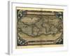 Ortelius's World Map, 1570-Library of Congress-Framed Photographic Print