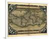 Ortelius's World Map, 1570-Library of Congress-Framed Photographic Print