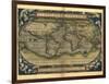 Ortelius's World Map, 1570-Library of Congress-Framed Photographic Print