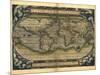 Ortelius's World Map, 1570-Library of Congress-Mounted Photographic Print