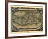 Ortelius's World Map, 1570-Library of Congress-Framed Photographic Print