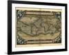 Ortelius's World Map, 1570-Library of Congress-Framed Photographic Print