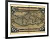 Ortelius's World Map, 1570-Library of Congress-Framed Photographic Print