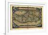 Ortelius's World Map, 1570-Library of Congress-Framed Photographic Print