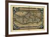 Ortelius's World Map, 1570-Library of Congress-Framed Photographic Print