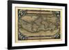 Ortelius's World Map, 1570-Library of Congress-Framed Photographic Print