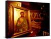 Orthodox Icon Painting in St. Paul and Peter's Cathedral, Constanta, Romania-Cindy Miller Hopkins-Framed Stretched Canvas