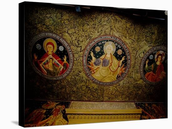 Orthodox Icons on Ceiling of Church in St. Paul and Peter's Cathedral, Constanta, Romania-Cindy Miller Hopkins-Stretched Canvas