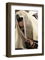 Orthodox Jew in the Belz Synagogue, Jerusalem-Godong-Framed Photographic Print