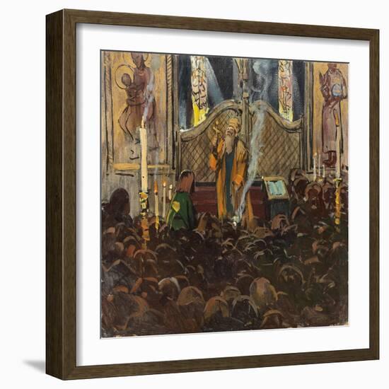 Orthodox Mass-Franz Roubaud-Framed Giclee Print