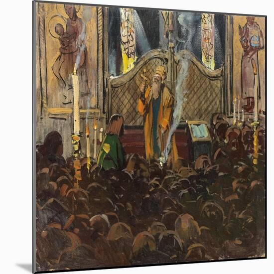 Orthodox Mass-Franz Roubaud-Mounted Giclee Print