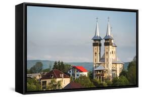 Orthodox Romanian Church at Sunrise, Breb (Brebre), Maramures, Romania, Europe-Matthew Williams-Ellis-Framed Stretched Canvas