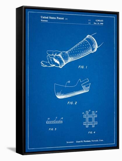 Orthopedic Hard Cast Patent-Cole Borders-Framed Stretched Canvas