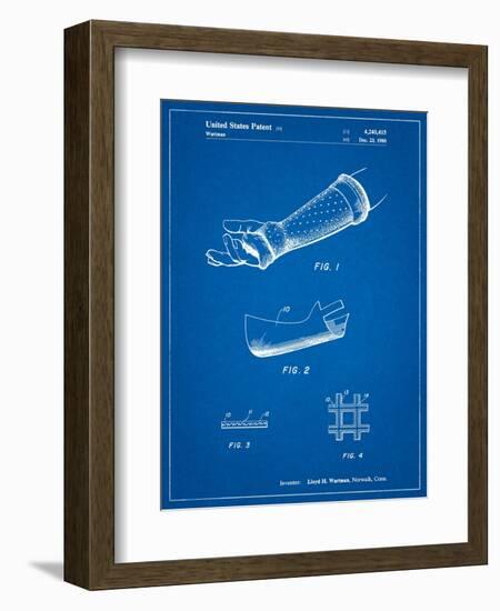 Orthopedic Hard Cast Patent-Cole Borders-Framed Art Print