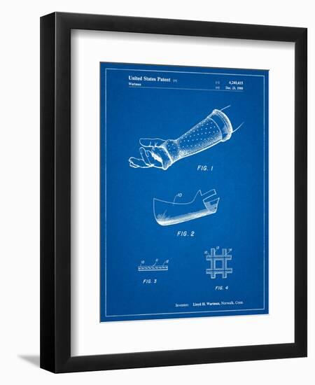 Orthopedic Hard Cast Patent-Cole Borders-Framed Art Print