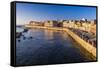 Ortigia (Ortygia) Island at Sunrise, Syracuse (Siracusa), Sicily, Italy, Mediterranean, Europe-Matthew Williams-Ellis-Framed Stretched Canvas