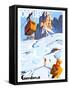 Ortisei, Val Gardena-Erwin Merlet-Framed Stretched Canvas