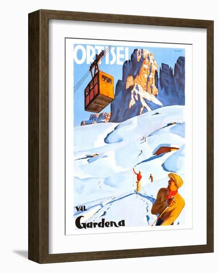 Ortisei, Val Gardena-Erwin Merlet-Framed Art Print