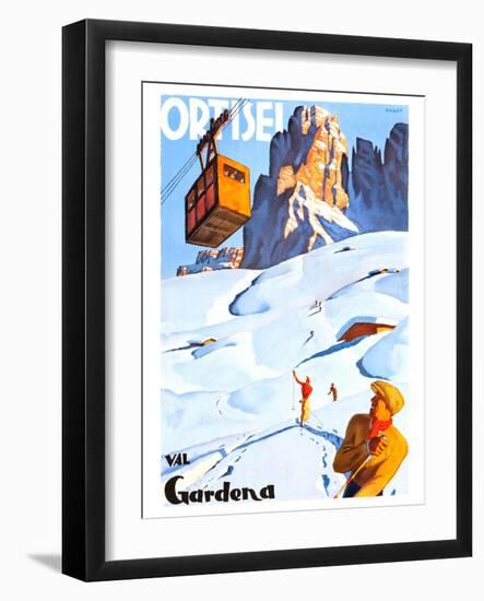 Ortisei, Val Gardena-Erwin Merlet-Framed Art Print