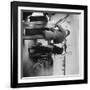 Orville and Friend at Wright Bicycle Shop Photograph - Dayton, OH-Lantern Press-Framed Art Print