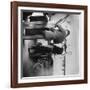 Orville and Friend at Wright Bicycle Shop Photograph - Dayton, OH-Lantern Press-Framed Art Print