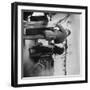 Orville and Friend at Wright Bicycle Shop Photograph - Dayton, OH-Lantern Press-Framed Art Print