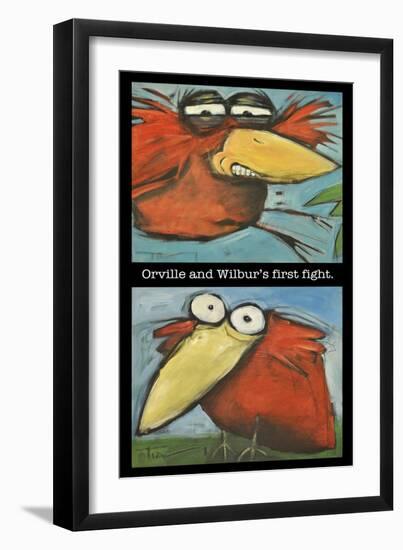 Orville and Wilbur's First Flight-Tim Nyberg-Framed Giclee Print