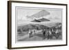 Orville and Wilbur Wright Test Unpowered Gliders Against the Wind at Kitty Hawk-null-Framed Art Print