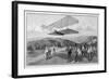 Orville and Wilbur Wright Test Unpowered Gliders Against the Wind at Kitty Hawk-null-Framed Art Print