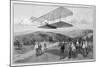 Orville and Wilbur Wright Test Unpowered Gliders Against the Wind at Kitty Hawk-null-Mounted Art Print