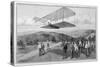 Orville and Wilbur Wright Test Unpowered Gliders Against the Wind at Kitty Hawk-null-Stretched Canvas