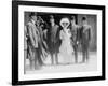 Orville, Wilbur, and Katherine Wright et al Photograph-Lantern Press-Framed Art Print