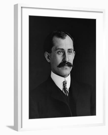 Orville Wright 1871-1948 at Age 34 in 1905-null-Framed Photo