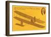 Orville Wright and Kitty Hawk Plane-null-Framed Art Print