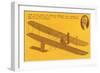 Orville Wright and Kitty Hawk Plane-null-Framed Art Print