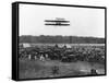 Orville Wright and Lahm in Record Flight Photograph - Fort Meyer, VA-Lantern Press-Framed Stretched Canvas