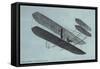 Orville Wright in Biplane-null-Framed Stretched Canvas