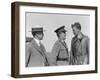 Orville Wright, John F Curry and Charles Lindbergh, at Wright Field in Dayton, Ohio, USA, 1927-null-Framed Premium Photographic Print