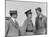 Orville Wright, John F Curry and Charles Lindbergh, at Wright Field in Dayton, Ohio, USA, 1927-null-Mounted Premium Photographic Print