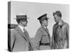 Orville Wright, John F Curry and Charles Lindbergh, at Wright Field in Dayton, Ohio, USA, 1927-null-Stretched Canvas