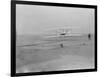 Orville Wright on First Flight at 120 feet Photograph - Kitty Hawk, NC-Lantern Press-Framed Art Print