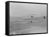 Orville Wright on First Flight at 120 feet Photograph - Kitty Hawk, NC-Lantern Press-Framed Stretched Canvas