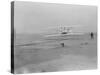 Orville Wright on First Flight at 120 feet Photograph - Kitty Hawk, NC-Lantern Press-Stretched Canvas