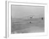 Orville Wright on First Flight at 120 feet Photograph - Kitty Hawk, NC-Lantern Press-Framed Art Print