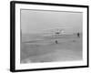 Orville Wright on First Flight at 120 feet Photograph - Kitty Hawk, NC-Lantern Press-Framed Art Print