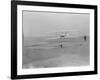 Orville Wright on First Flight at 120 feet Photograph - Kitty Hawk, NC-Lantern Press-Framed Art Print