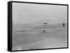 Orville Wright on First Flight at 120 feet Photograph - Kitty Hawk, NC-Lantern Press-Framed Stretched Canvas