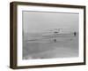 Orville Wright on First Flight at 120 feet Photograph - Kitty Hawk, NC-Lantern Press-Framed Art Print